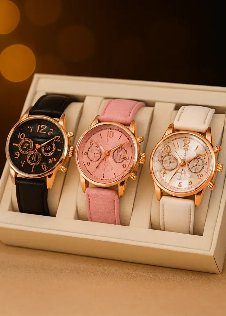 RELOJ MUJER CUERO c/u.