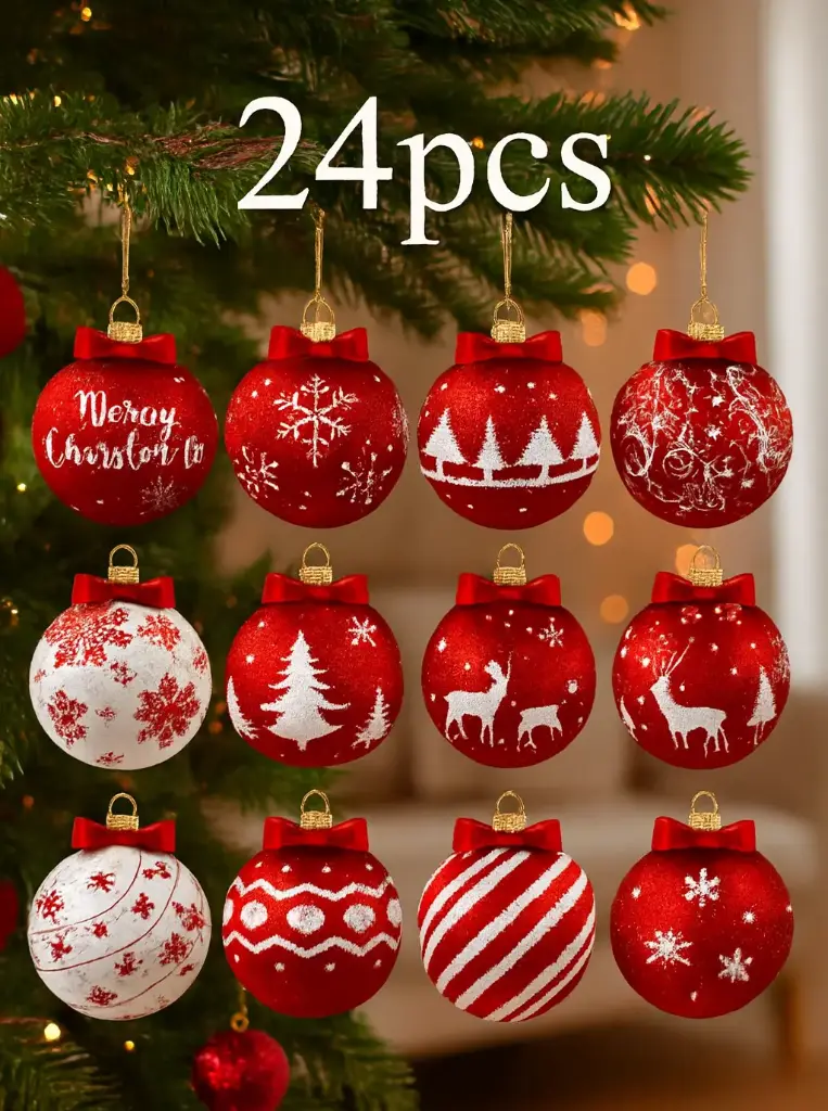 ADORNOS COLGANTES NAVIDAD MADERA FRESIA X24