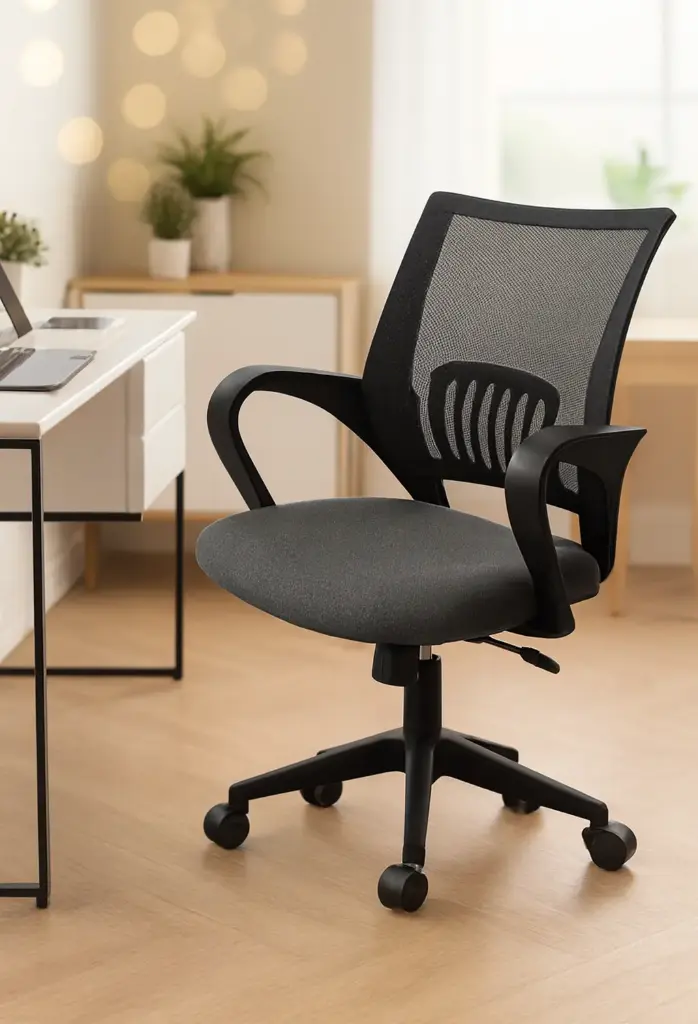 [HOG11] FUNDA DE SILLA DE OFICINA TERCIOPELO PLATEADO