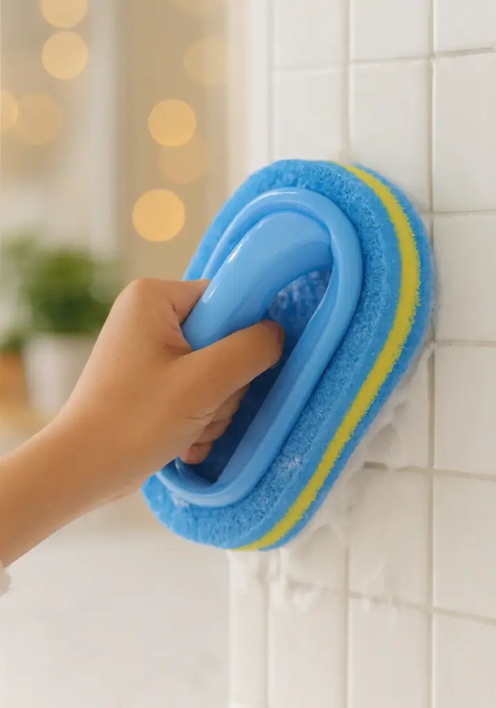 [HOG14] ESPONJA MÁGICA CON MANGO PARA COCINA Y BAÑO